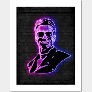 Terminator neon art Posters and Art